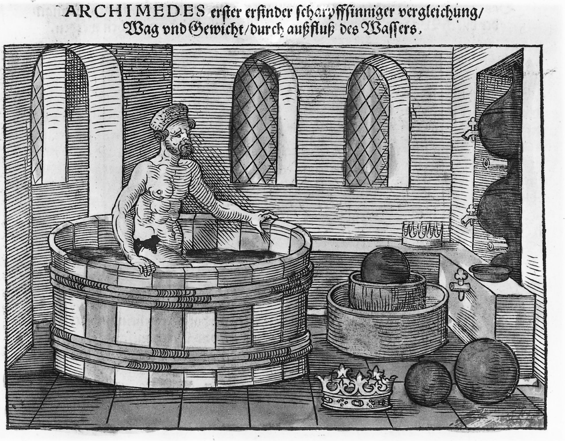 Selon la légende, c’est en prenant son bain que le savant grec Archimède aurait découvert le principe de l’hydrostatique au IIIe siècle avant J.-C.