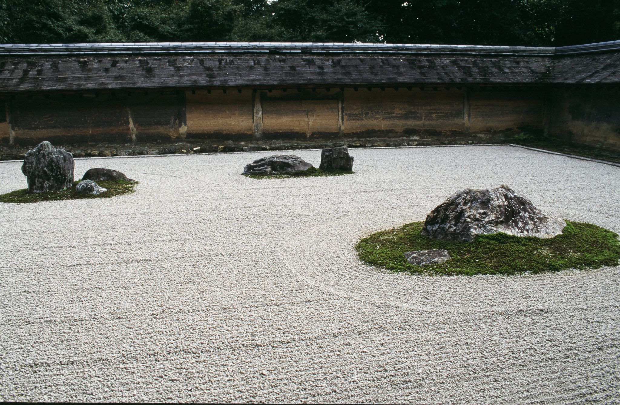 jardin zen du temple Ryoan-ji (XVe siècle), à Kyoto, Japon