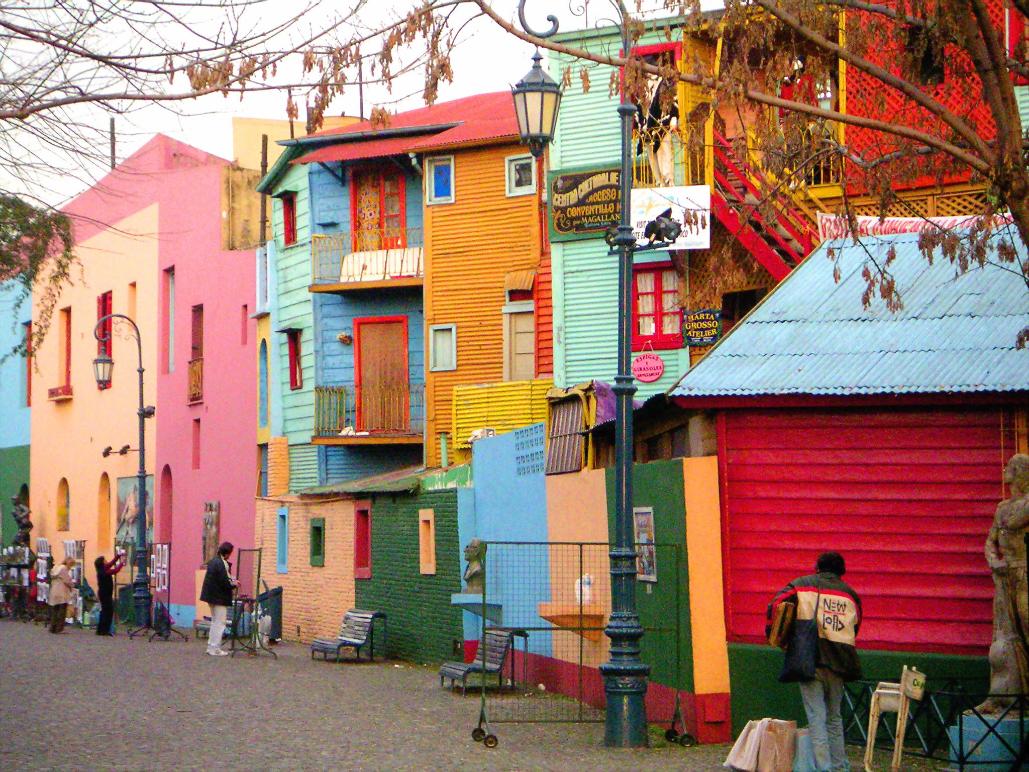 le Caminito, symbole du quartier traditionnel de La Boca à Buenos Aires, Argentine