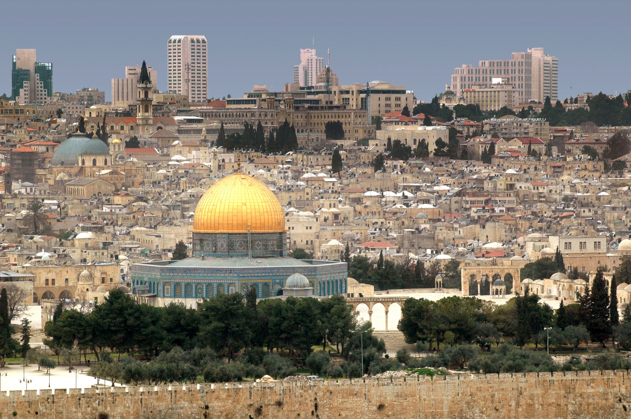 vue de Jérusalem et de la Coupole du Rocher
