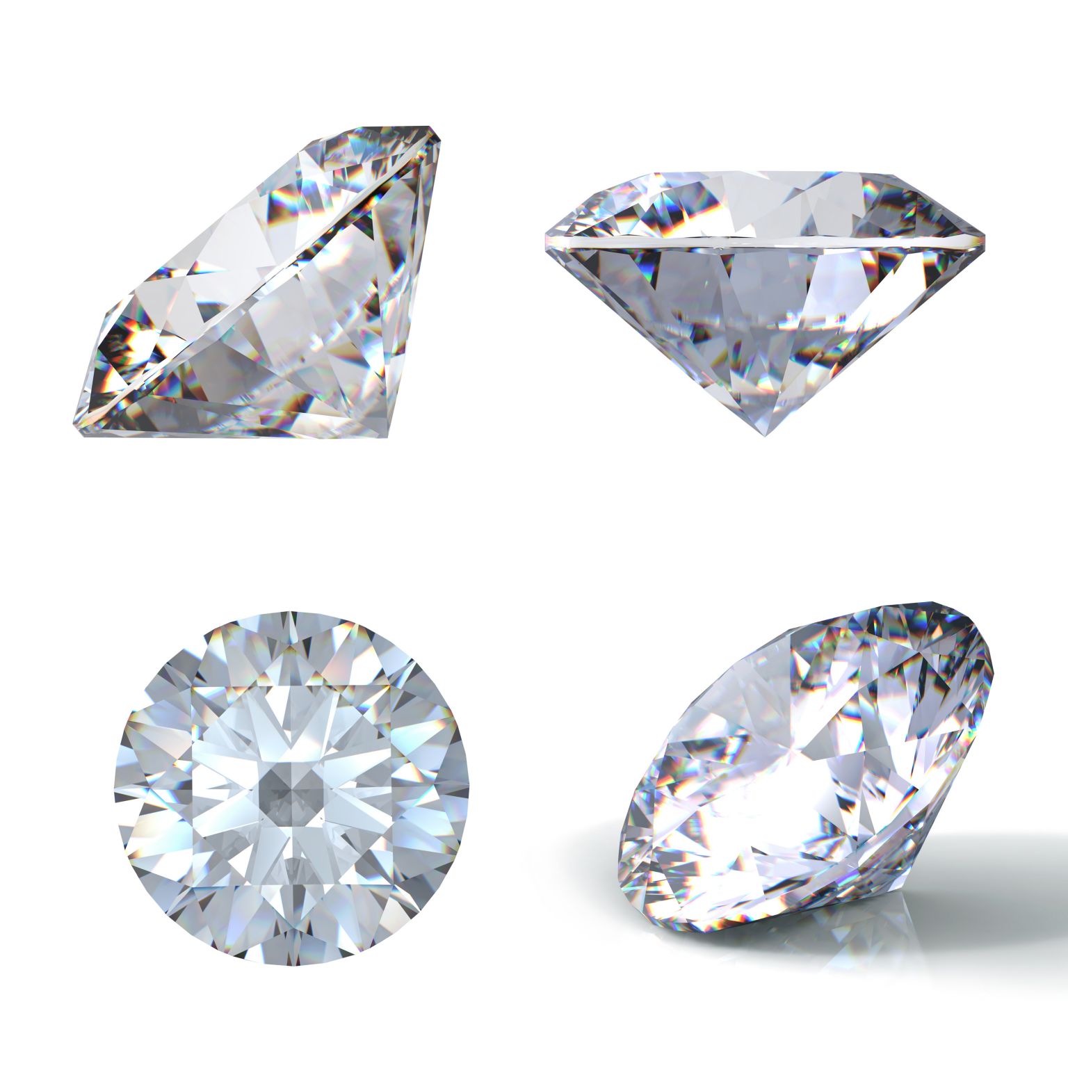 des diamants taillés pour la joaillerie
