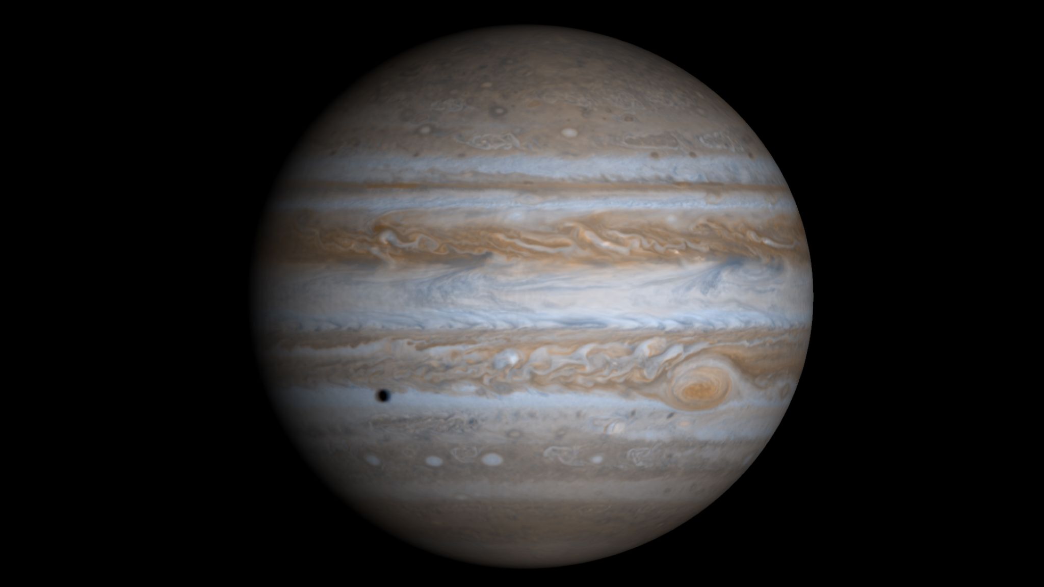 Jupiter est une planète géante gazeuse, la plus grande du Système solaire.
