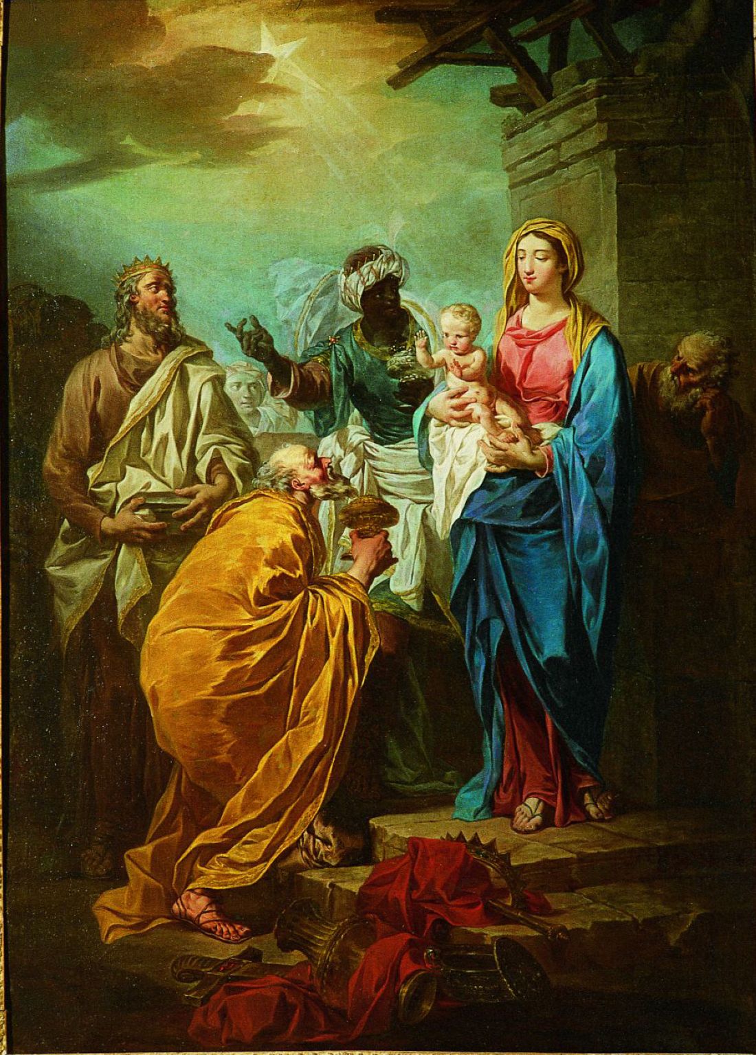 L’Adoration des rois mages, peinture du XVIIIe siècle par Pierre Subleyras