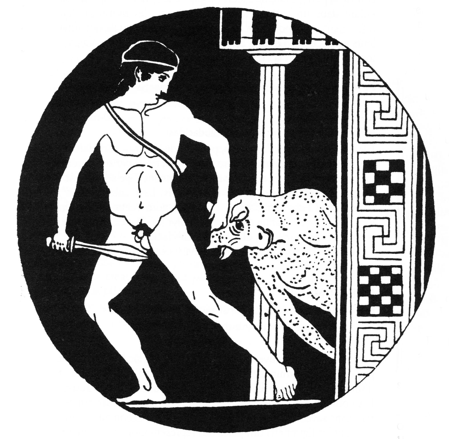Thésée sortant le Minotaure du Labyrinthe