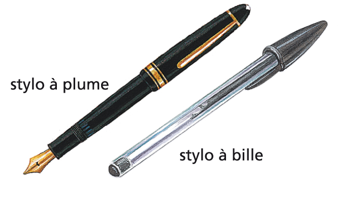 des stylos