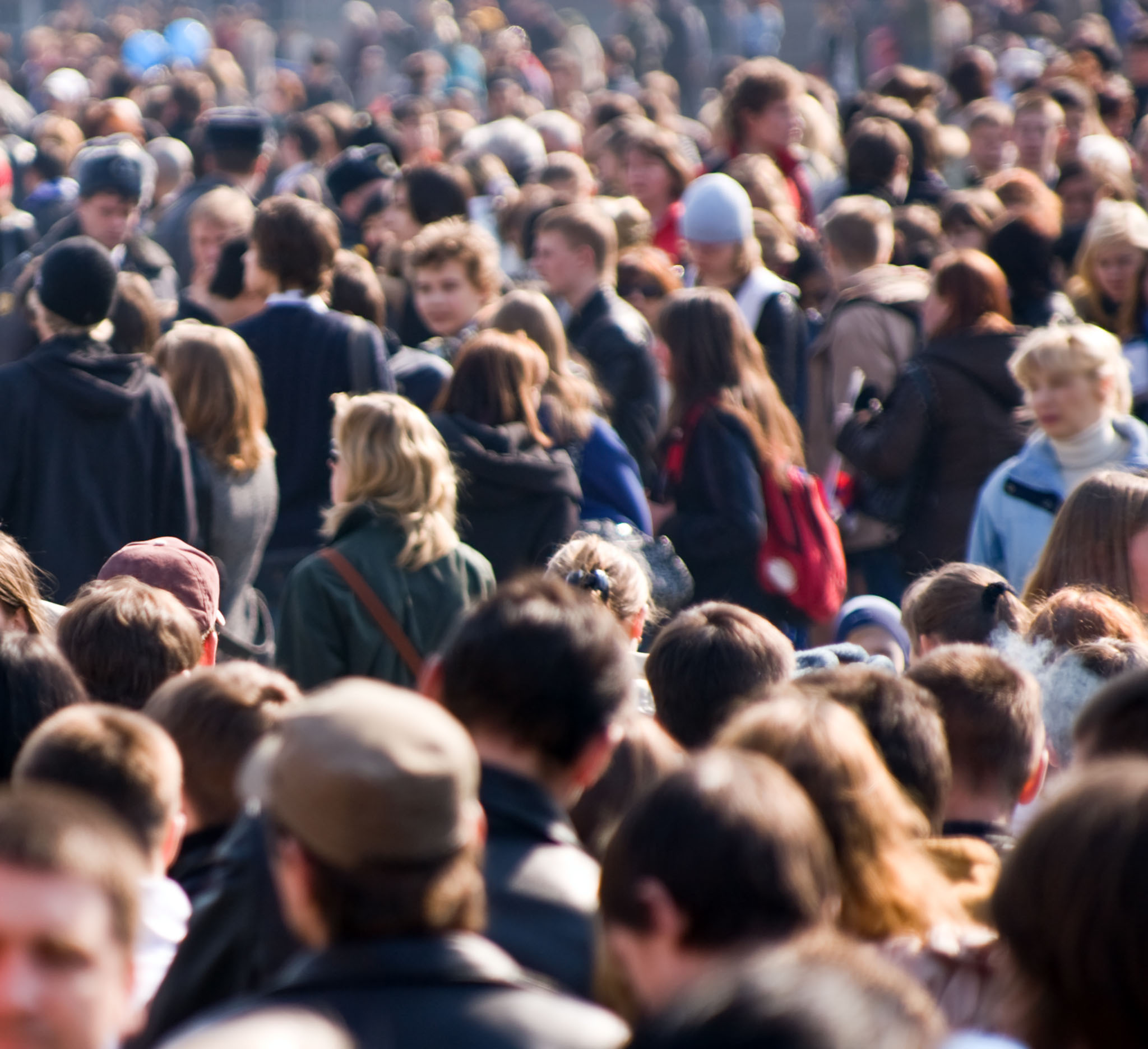 une foule aux heures d’affluence