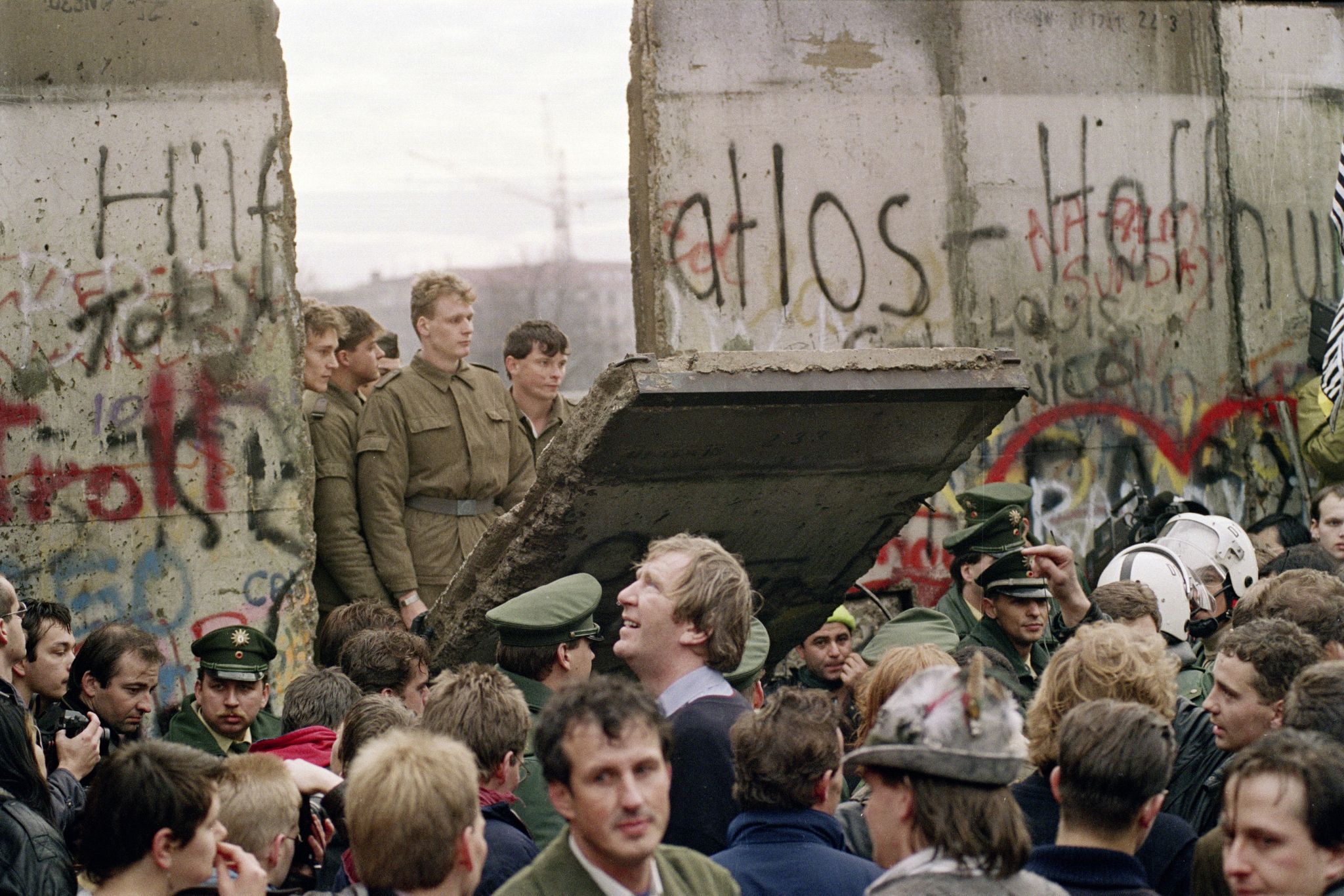la chute du Mur de Berlin en novembre 1989